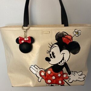 Authentic DISNEY/Kate Spade Minnie Mouse Purse, with matching keychain♥️